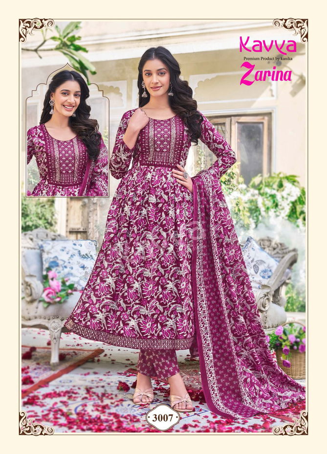 Zarina Vol 3 By Kavya Naira Cut Cotton Kurti With Bottom Dupatta Wholesale Market In Surat
